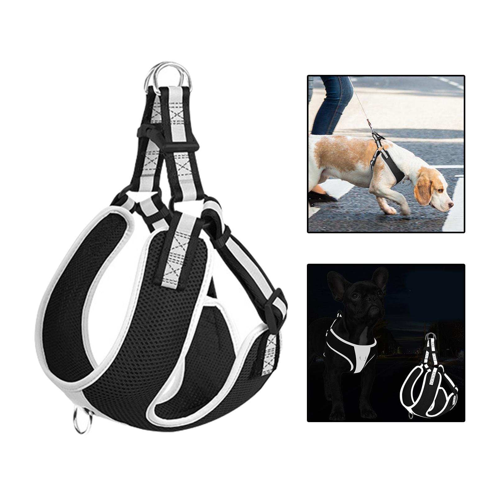 Dog Vest Harness Reflective Anti Escape Easy Control Adjustable for Kitty