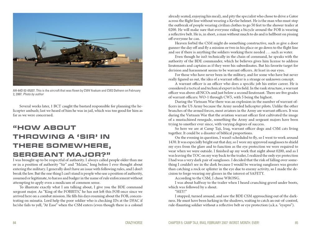 Sách - Crazyhorse - Flying Apache Attack Helicopters with the 1st Cavalry by Daniel M. McClinton (UK edition, Hardcover)