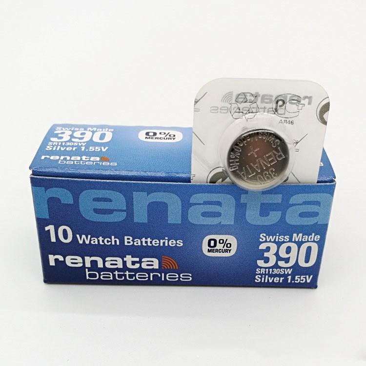 Pin đồng hồ Thụy Sỹ RENATA 390 / SR1130SW silver bạc Made in Swiss
