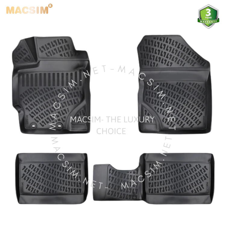 Thảm lót sàn ô tô nhựa TPU Silicon Toyota Yaris third generation 2013-2020 Nhãn hiệu Macsim