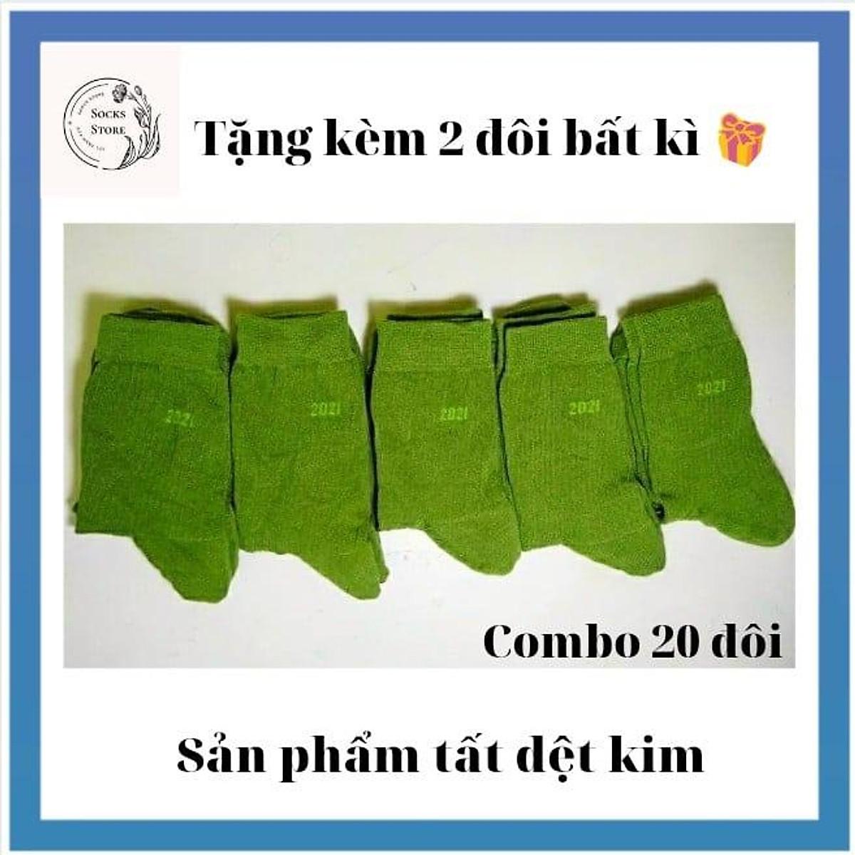 Tất xanh SĨ QUAN CA BĐ Dệt Kim Cao Cấp Nam Cổ Cao Mềm Mại Co Giãn Thời Trang - 5 đôi