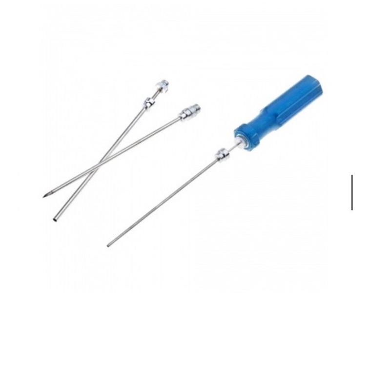 Troca thông hơi dạ cỏ trâu bò pháp - kèm 3 kim 11cm 13cm 14,5cm