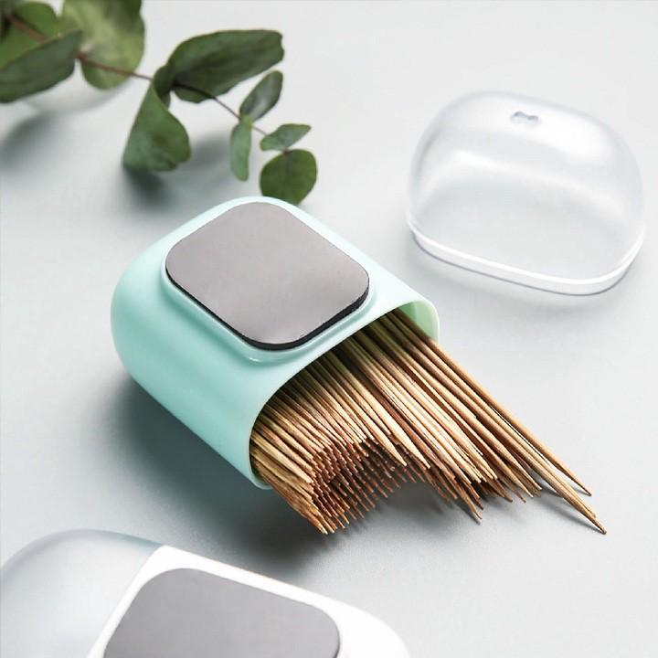 Hộp đựng tăm có nam châm hít tủ lạnh tiện lợi cao cấp - DMA store