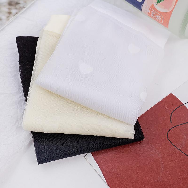 Tất, vớ mỏng tới bắp chân họ tiết trái tim, phong cách lolita, vô cùng dễ thương, sànhđiệu và cá tính Nữ  Đen