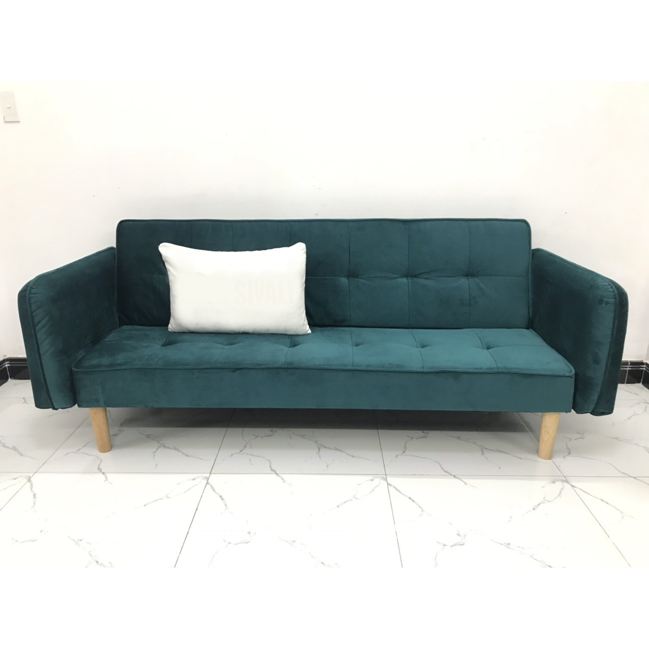 Ghế dài sofa bed tay vịn phòng khách sivali01 sopha