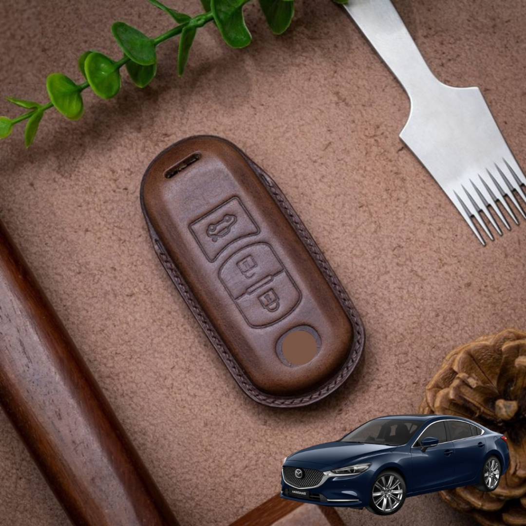 Bao Da Chìa Khóa ô tô MAZDA 6 | Bọc chìa khóa ô tô da thật khâu tay