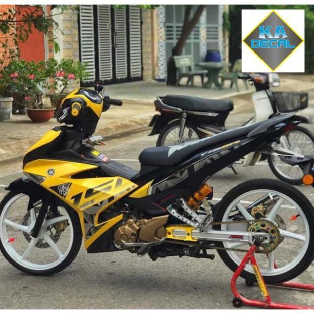 Tem rời exciter 150 vàng đen 3 lớp cao cấp