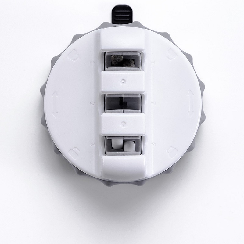 Máy mài dao một tay Xiaomi YouPin Huohou Mini Knife với cốc siêu hút có thể cố định mài Đá mài mini Trible Wheel Đá mài, Dụng cụ mài dao