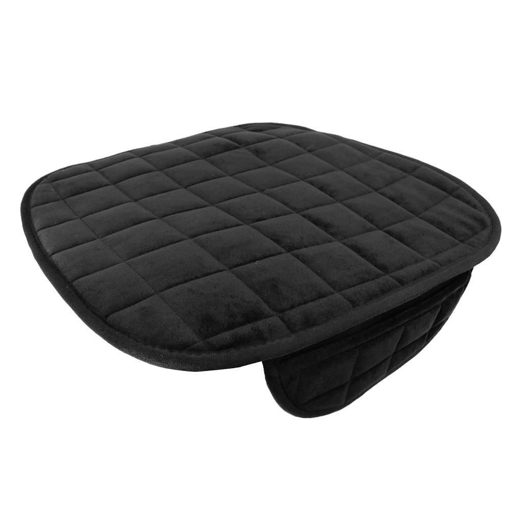 Universal Front & Rear Square Row Car Auto Seat Cover Pad Black