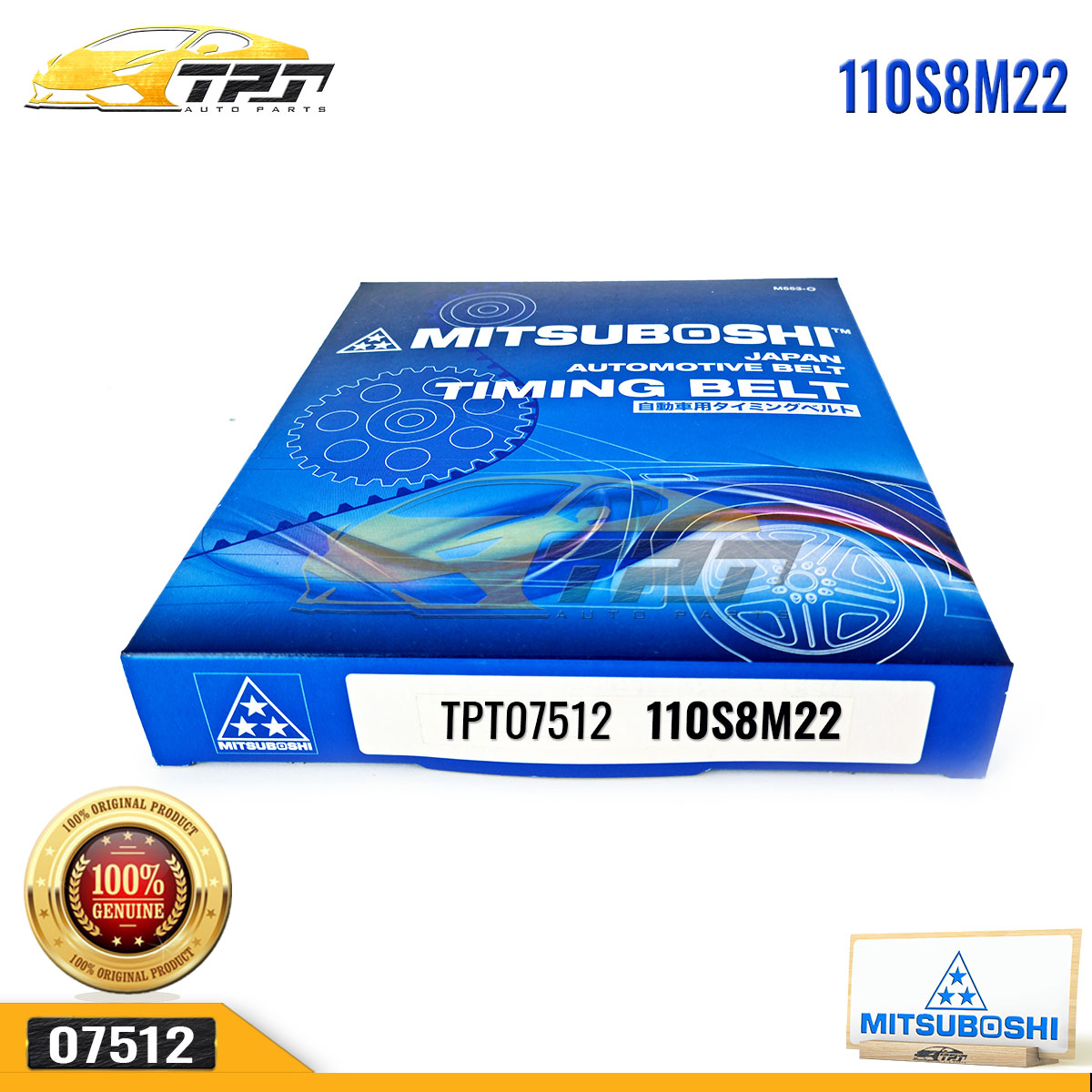 Dây Curoa Cam / Dây Đai Răng Hyundai ACCENT 1.5 - GETZ 1.3 - VERNA 1.3 110S8M22 - 110YS22 MITSUBOSHI - Japan