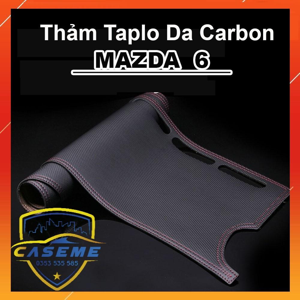 Thảm Taplo Da Vân Carbon Xe Mazda 6 2015 - 2019 Hàng Cao Cấp Có Chống Trượt