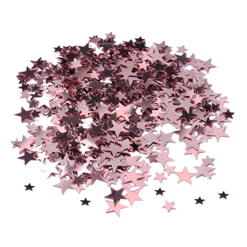 6mm+10mm Mixed Scatters Pentagram Confetti for Wedding Table Decor