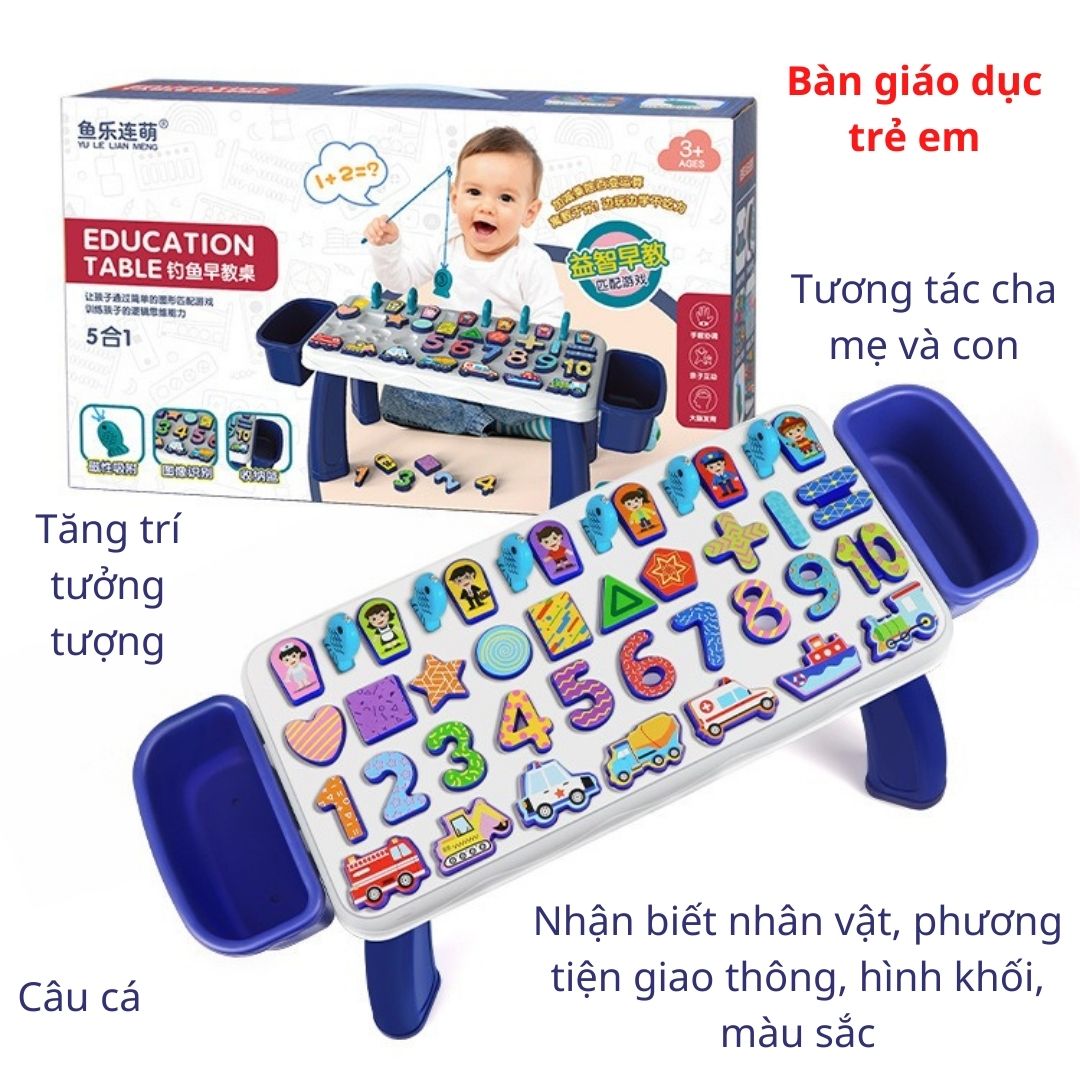 Đồ chơi câu cá từ tính kích cỡ lớn bảng logarit giáo dục sớm