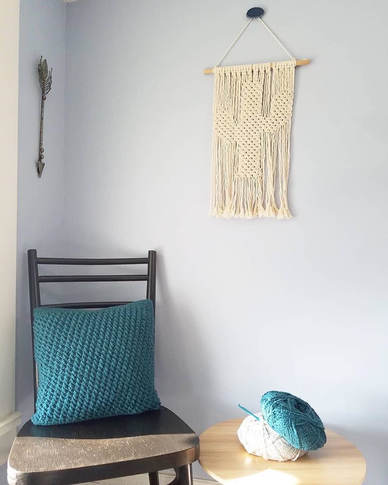 Thảm Xương Rồng Trang Trí Tường Macrame - Sản Phẩm Handmade Nghệ Thuật, Dùng Treo Tường Decor, Làm Quà Tặng, Trang Trí Phòng Ngủ, Phòng Khách