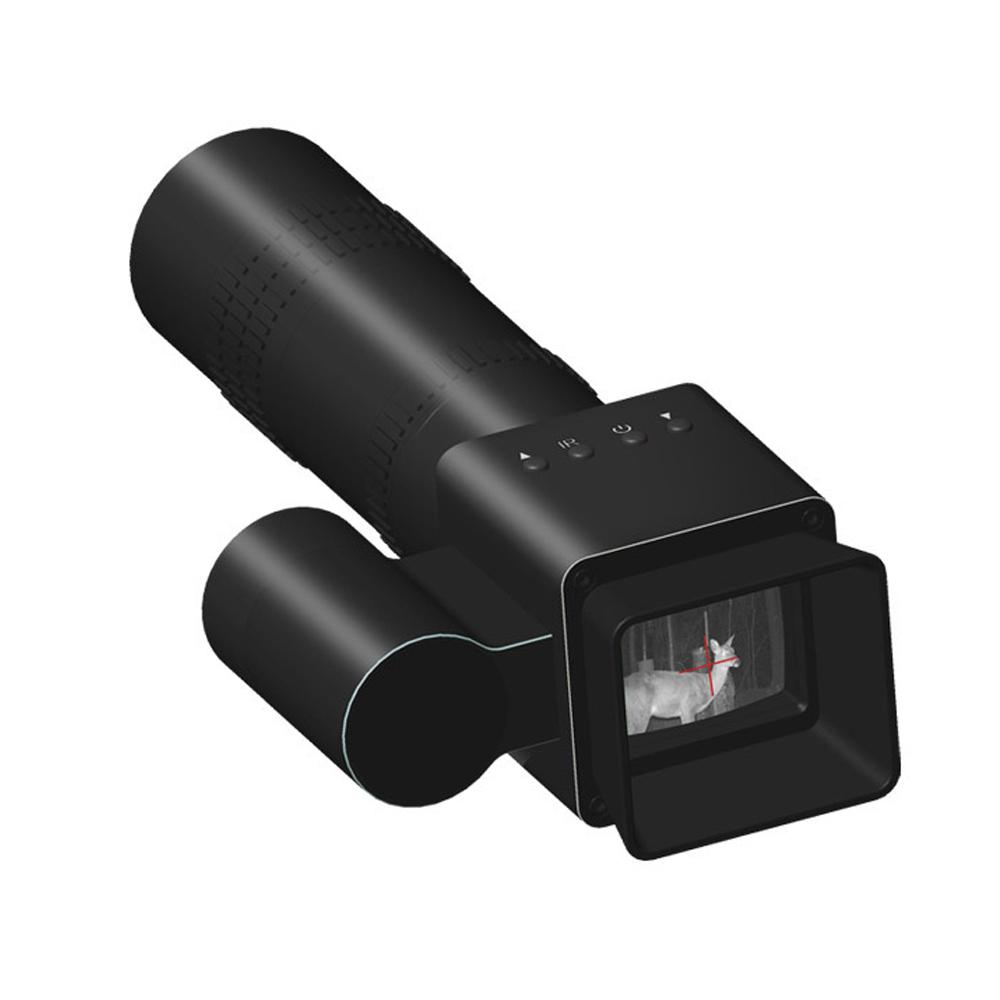 Handheld Portable Telescopic Sight 8-24X Magnify 1.54inch 320*320 Display 1.5X Objective Lens with Photo Video Taking Function Support PC Connection Day and Night Use for Outdoor Sports Huntings Travelling Boating Birds Watching