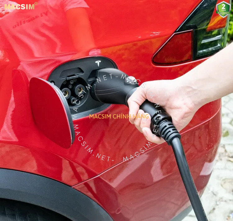 Sạc di động cao cấp ô tô điện Tesla Model X/ S/ model 3 ev - Sạc di động cao cấp 3,68KW chính hãng Macsim