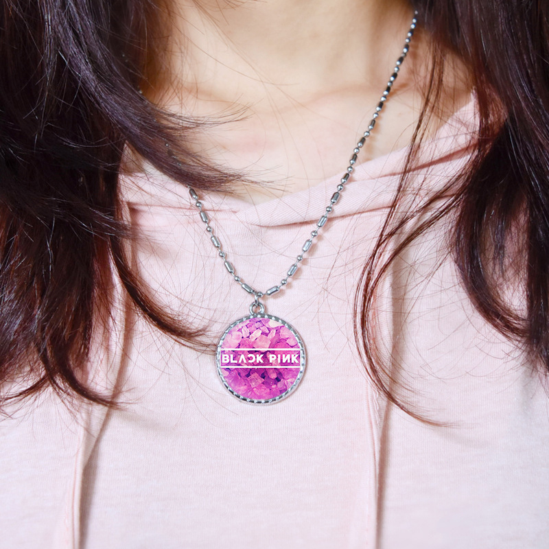 Dây chuyền vòng cổ BLACK PINK mặt tròn