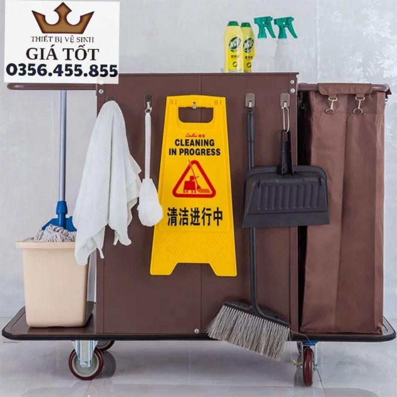 Xe dọn phòng khách sạn,nhà nghỉ 2 túi G-003