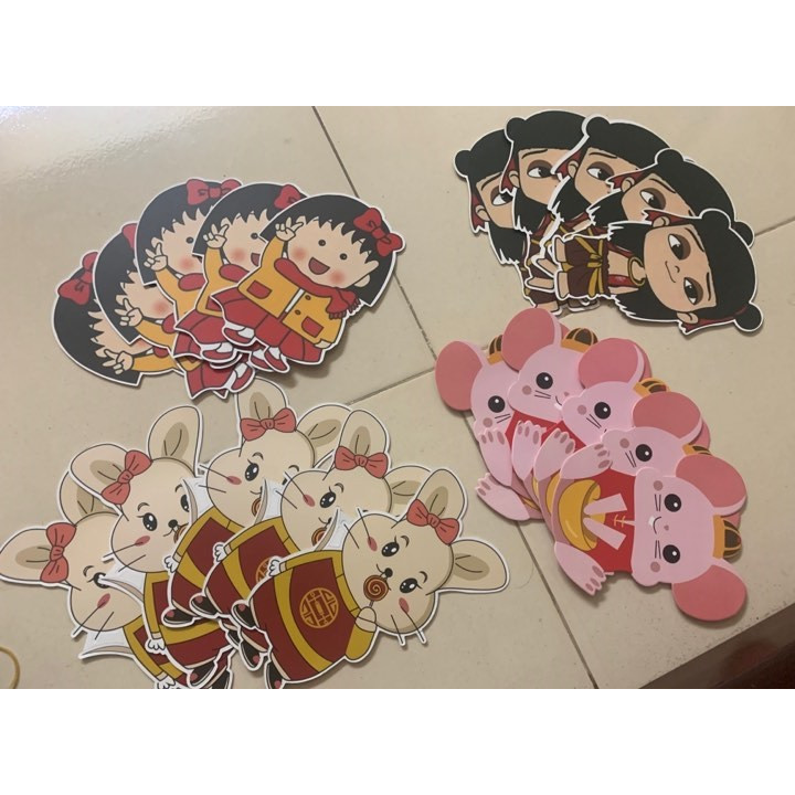 Combo 20 lì xì hoạt hình dễ thương