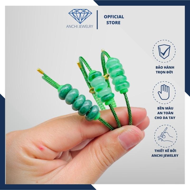 Vòng tay ngũ điếu phong thuỷ, vòng đồng điếu ngọc sơn thủy mệnh mộc, hỏa. Anchi jewelry