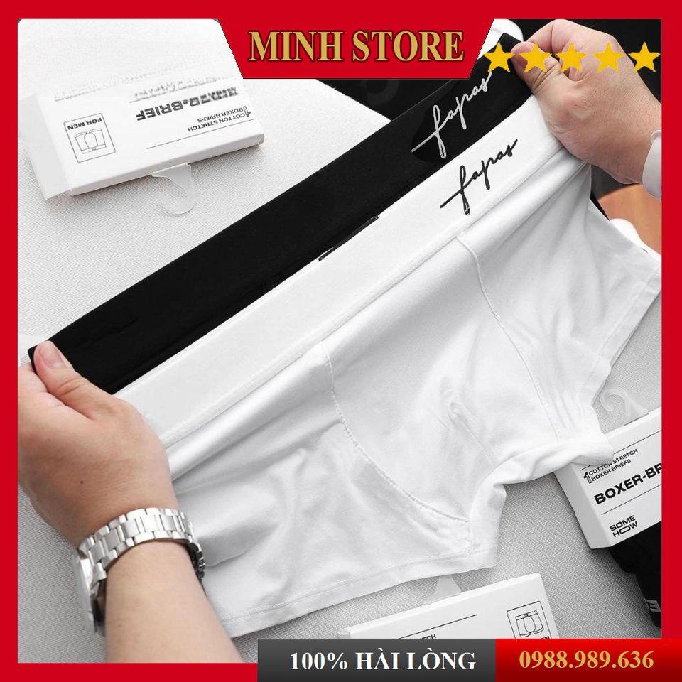 Quần Lót Nam boxer cao cấp co dãn 4 chiều, Quần Sịp Đùi nam cotton thun lạnh kháng khuẩn SD07 - MINHSTORE