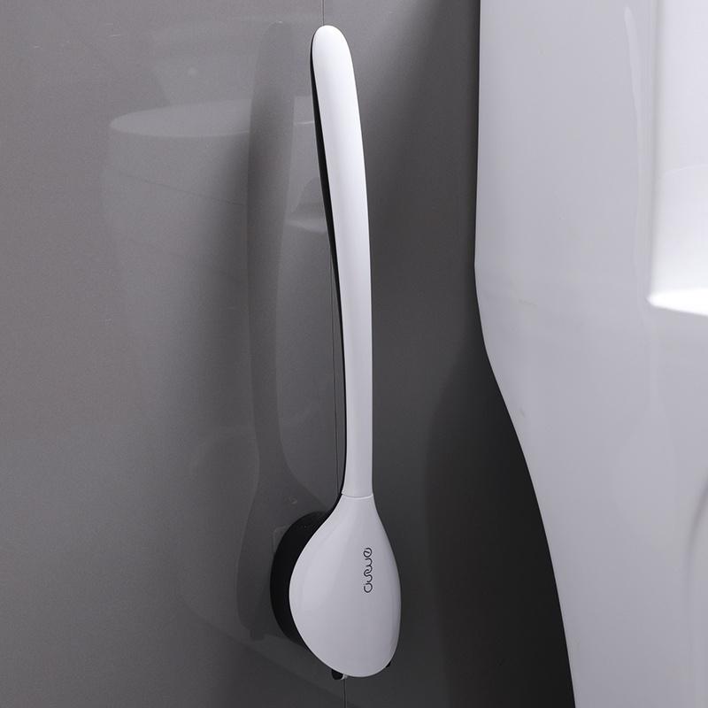 Bàn chải chà nhà vệ sinh/ bồn cầu bằng silicon không góc chết tiện dụng