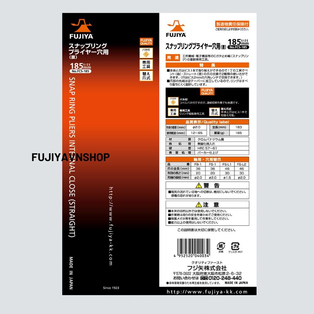 Kìm mở phanh mũi thằng Fujiya FCS-185
