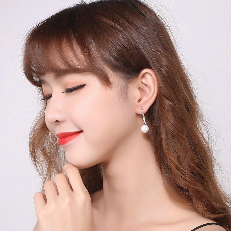 Bông tai ngọc nhân tạo hoa tai nữ, bông tai nữ kiểu Hàn Quốc BHBT429