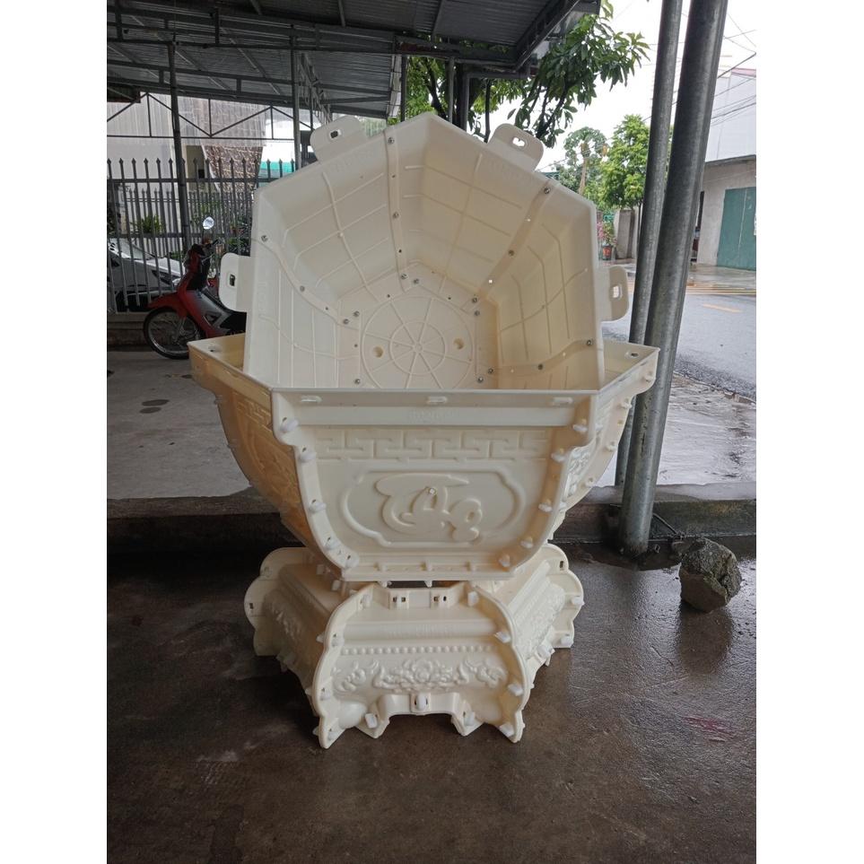 Bộ khuôn đúc chậu lục giác 65 dáng bầu kèm chân quỳ mới