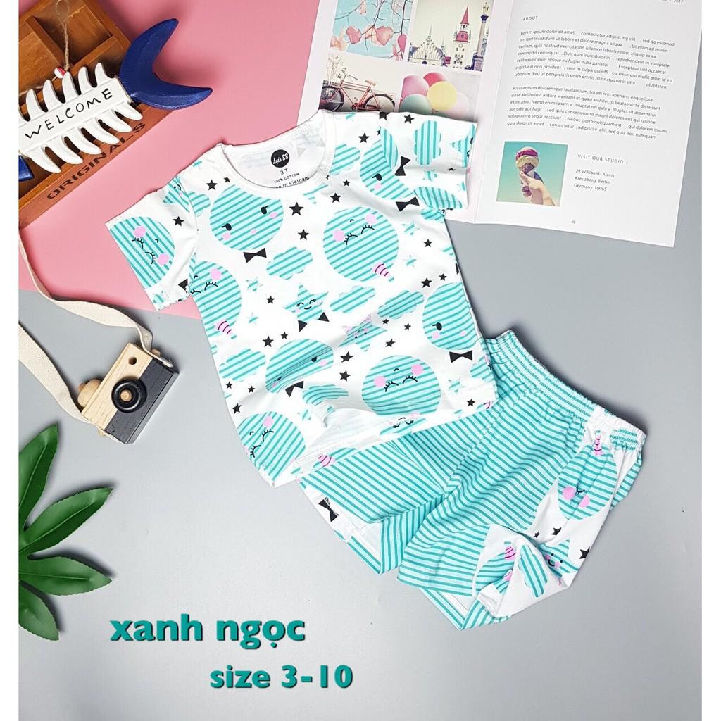 Bộ bé trai thun tay ngắn từ 11-20kg hoạ tiết dễ thương - BT687