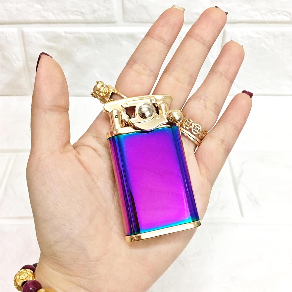 Bật lửa hột quẹt CHIEF xăng đá búng tay đánh lửa CF018 FULLBOX - xài xăng