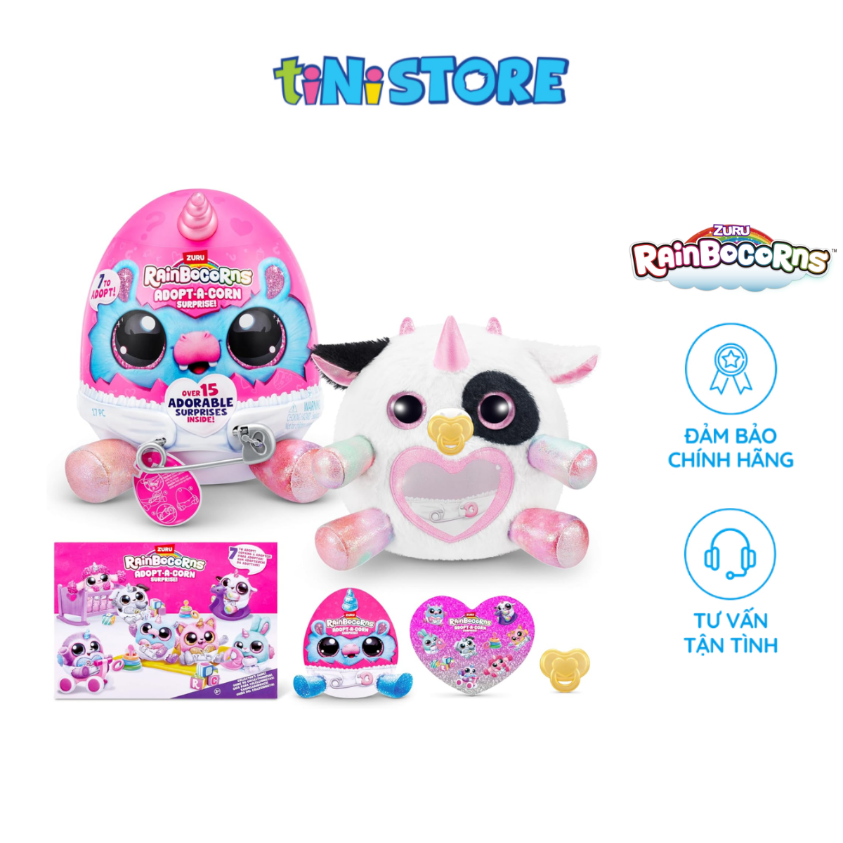 Đồ Chơi Trứng Kỳ lân Zuru Rainbocorns Adopt-A-Corn S1 (Mẫu ngẫu nhiên) 92105