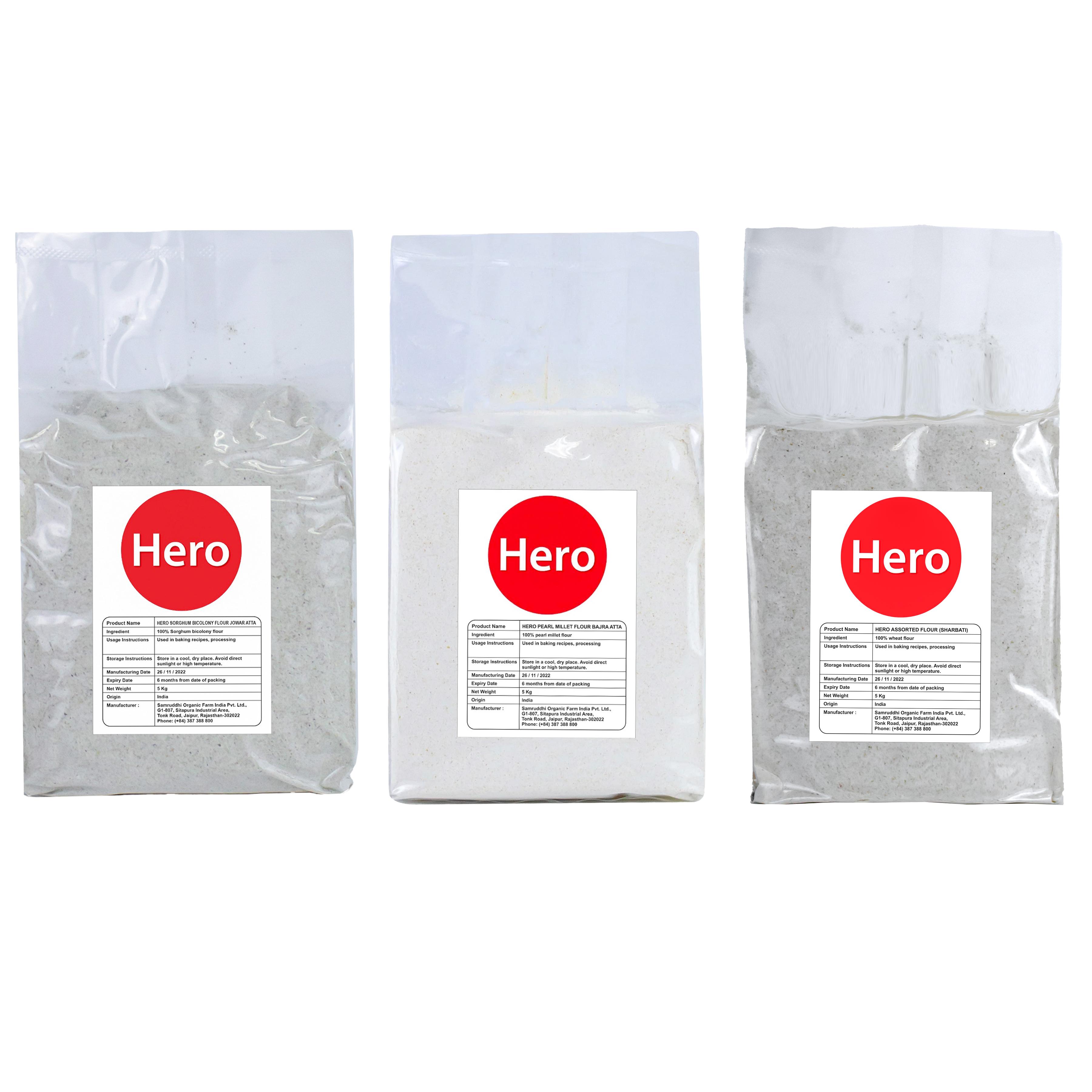 Combo 15kg Nguyên Liệu Bột Hero Các loại