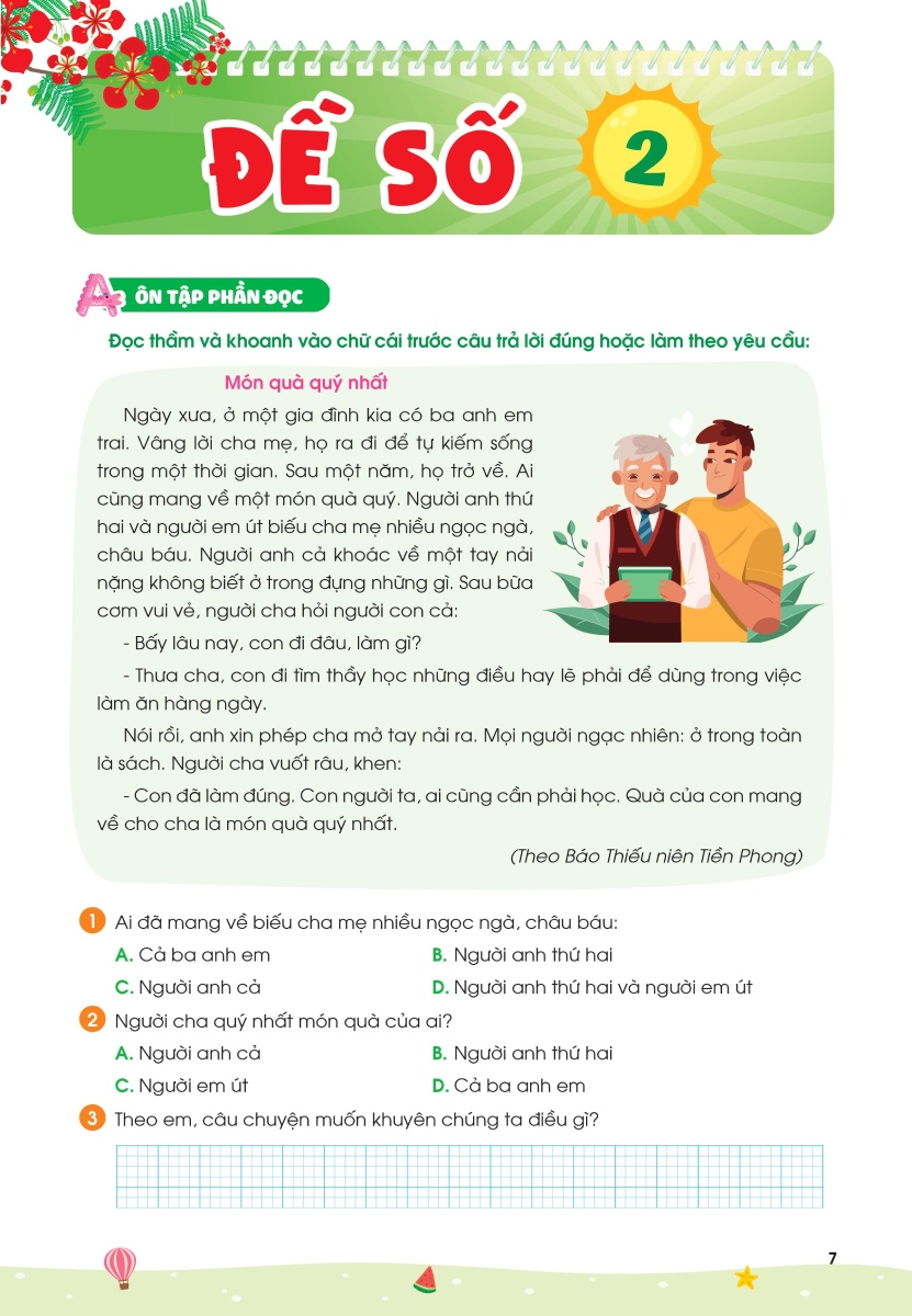 Phiếu Ôn Hè Tiếng Việt Lớp 2 - Hành Trang Vững Kiến Thức Lên Lớp 3_Mega