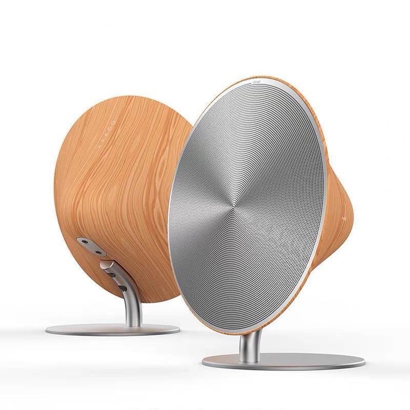 Loa Bluetooth không dây Loa siêu trầm bề mặt cảm ứng bằng gỗ cổ điển Âm thanh gia đình Bluetooth 4.2 Âm thanh để bàn Loa âm thanh nổi Hỗ trợ NF Màu sắc: Màu gỗ