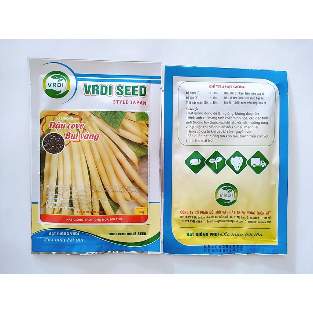 Hạt giống đậu cove bụi vàng siêu quả, chịu nhiệt tốt, tỉ lệ này mầm cao gói 50gr