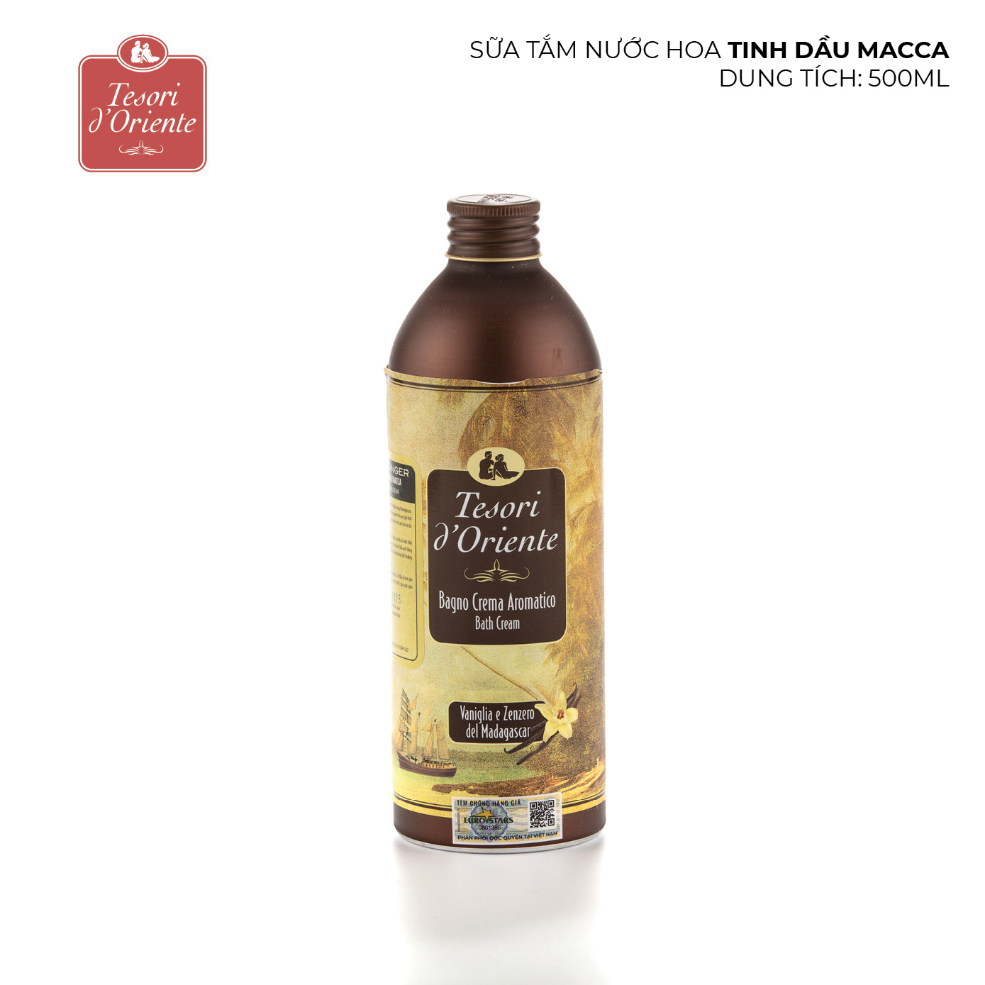 Sữa tắm nước hoa Tesori d'Oriente Tinh dầu Macca 500ml