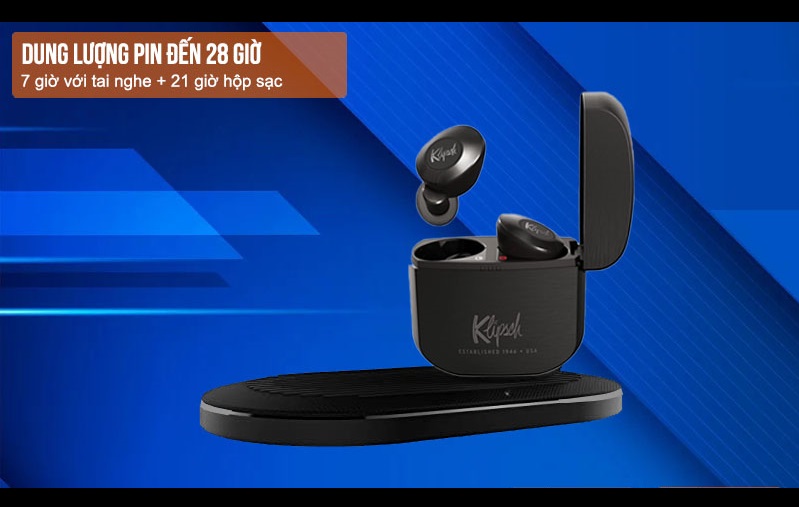 TAI NGHE Klipsch T5 II ANC True Wireless HÀNG CHÍNH HÃNG NEW 100%