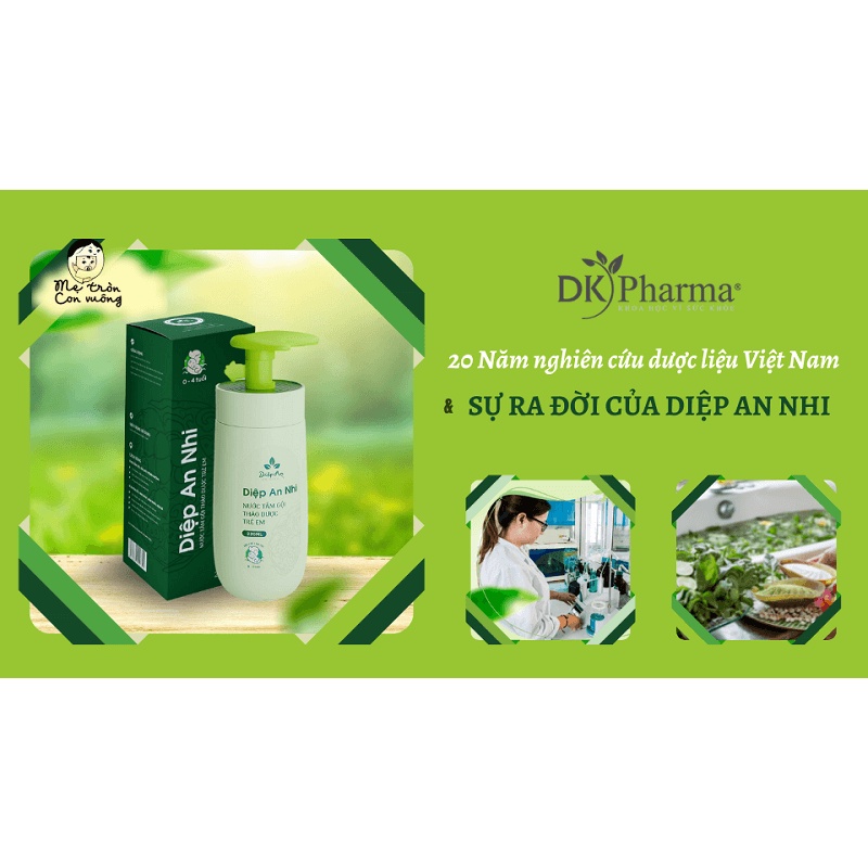 Nước tắm thảo dược Diệp An Nhi - DK Pharma - Chai 220ml
