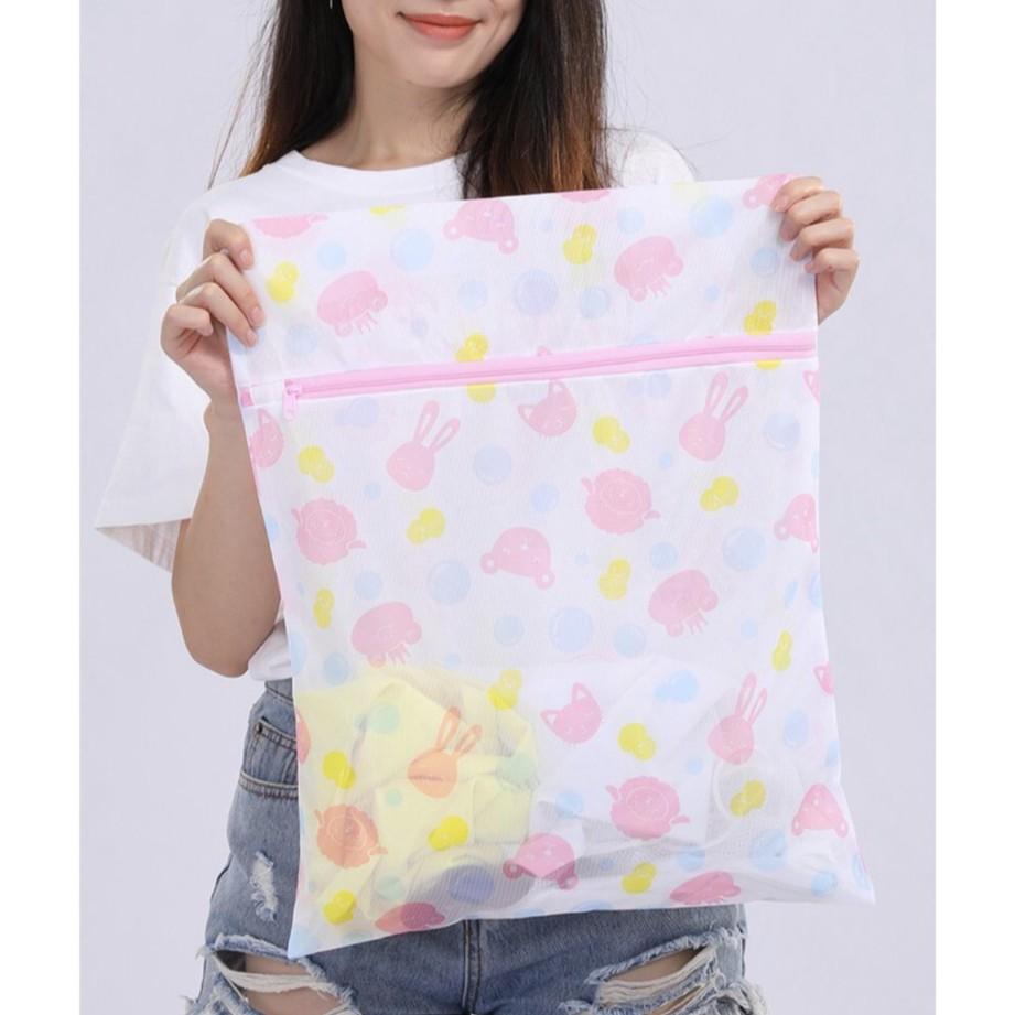 Túi giặt đồ máy giặt hình hoa set 5 chiếc, túi lưới giặt quần áo tiện lợi