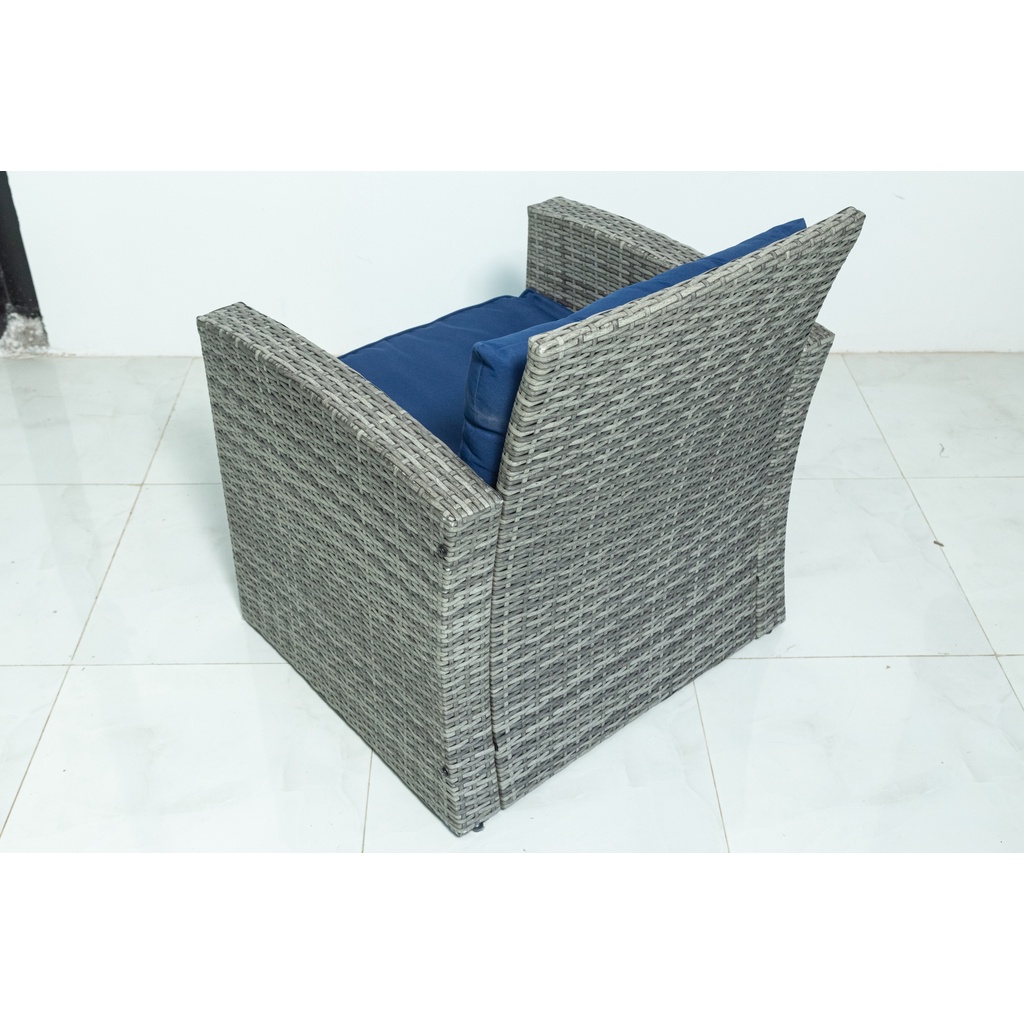 WEGO Bộ bàn ghế sofa mây nhựa / Sofa sân vườn ngoài trời / Outdoor Furniture Rattan Chair Sofa Set Balcony Table Garden Sofa 3 seater