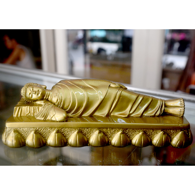 Tượng Đức Phật Thích Ca nhập Niết Bàn ngang 16cm-Nhiều mẫu