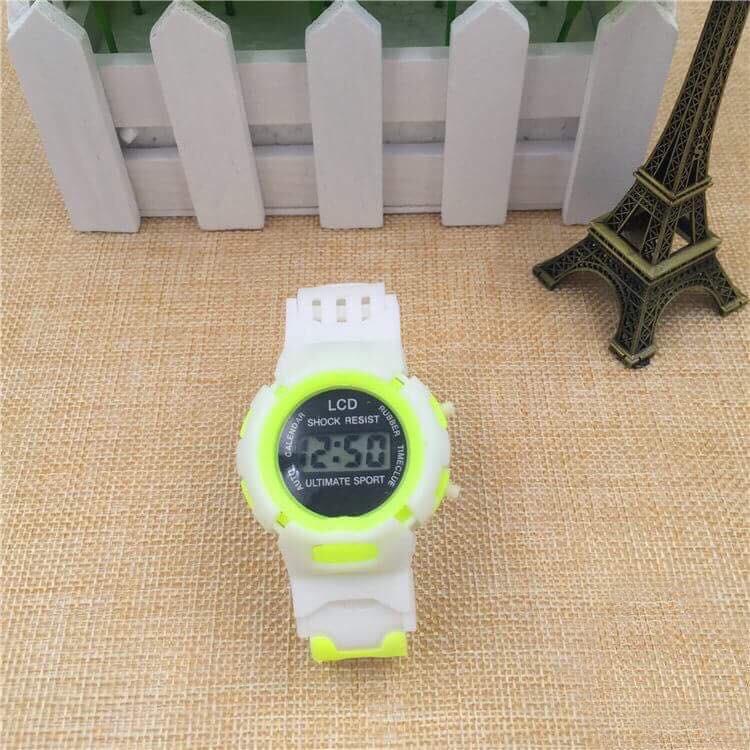 (có sẵn) Đồng hồ trẻ em điện tử LCD Shock Resist DH75 giá rẻ tiện dụng