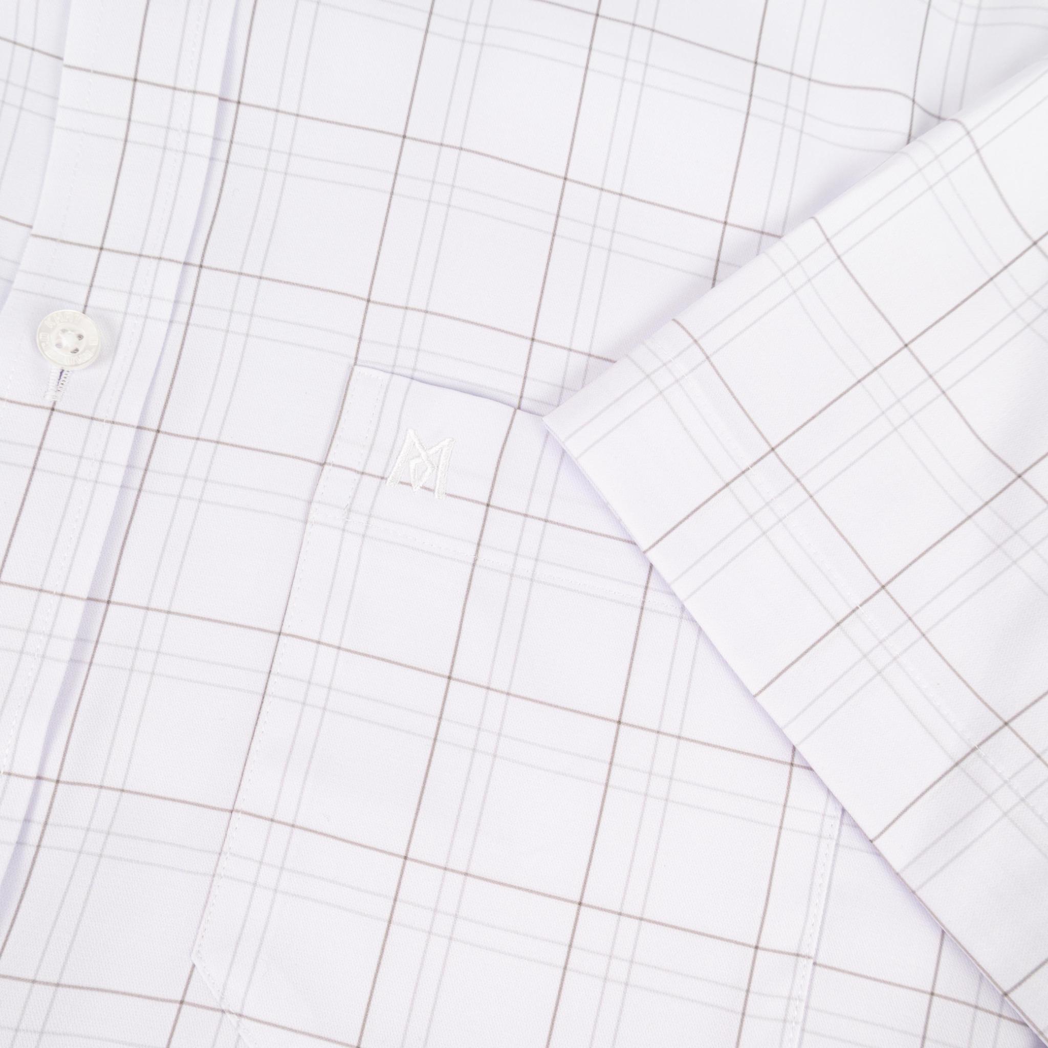 Áo sơ mi nam KHATOCO Tailor Fit ngắn tay A1MN538T2-CNCR853-2711-N