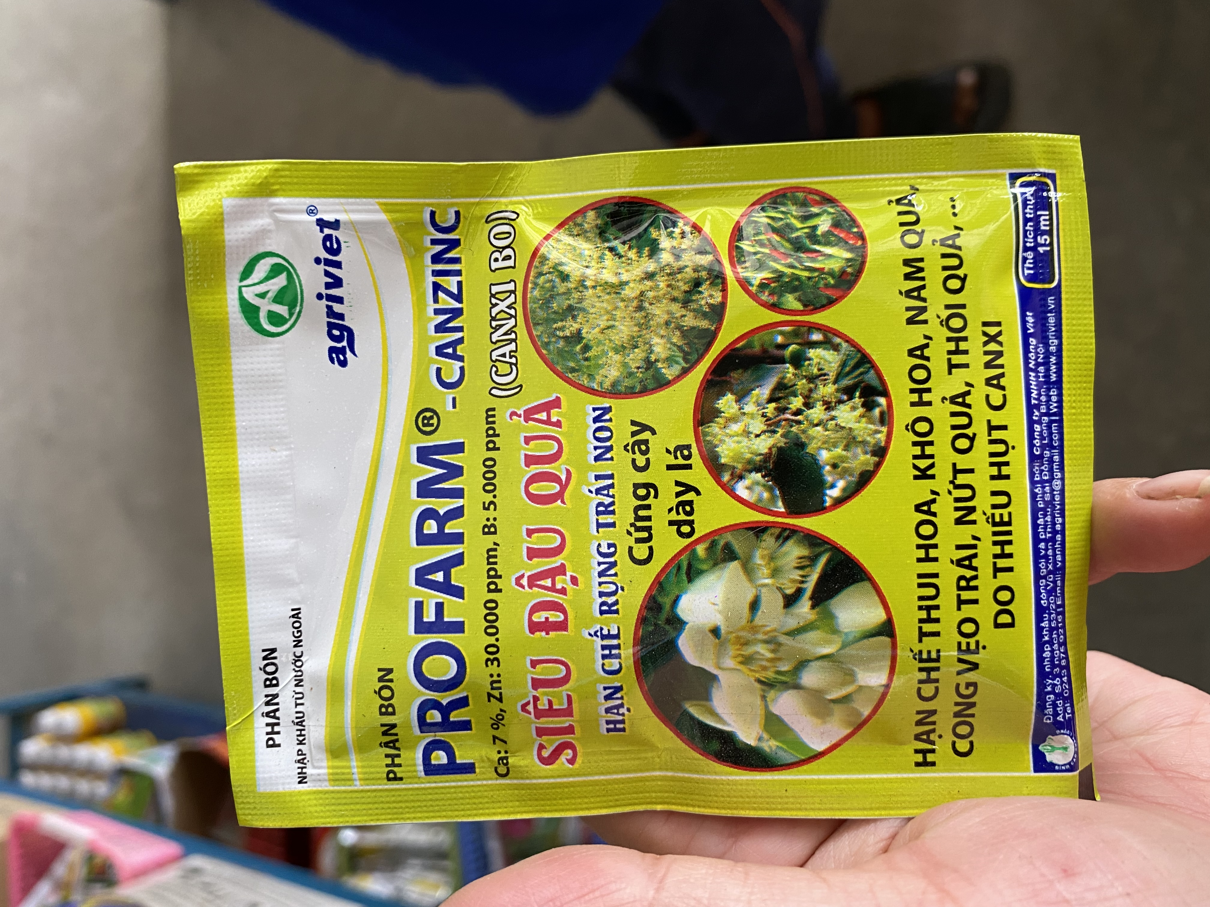 Phân bón Siêu đậu quả - Hạn chế rụng trái non Profarm - Canzinc