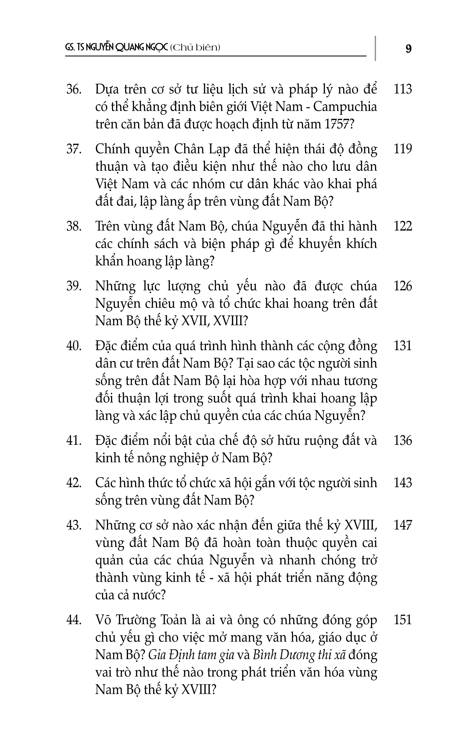 Hỏi Đáp Về Lịch Sử Vùng Đất Nam Bộ Việt Nam