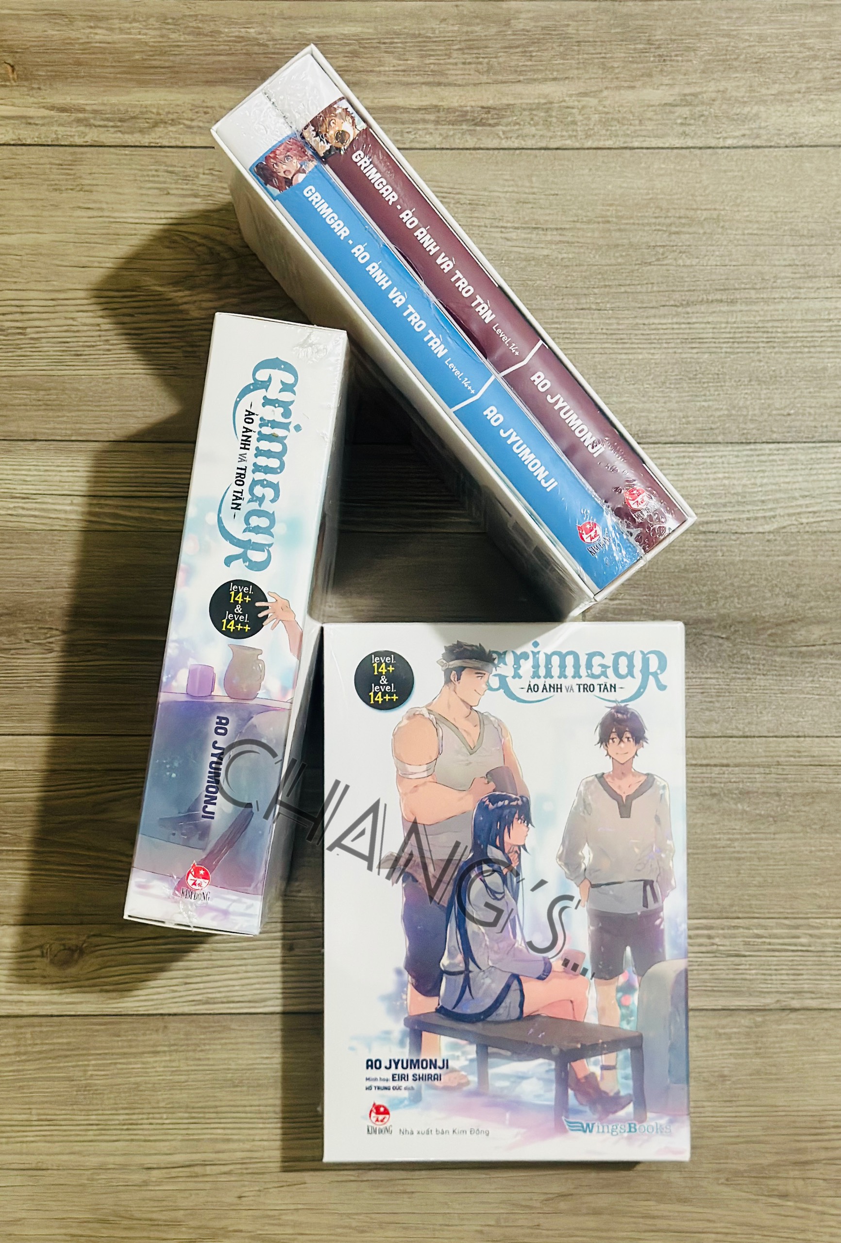 Boxset Grimgar - Ảo Ảnh Và Tro Tàn - Tập 14+ Và Tập 14++ - Tặng Kèm 2 Thẻ Nhân Vật + 1 Mini Clearfile