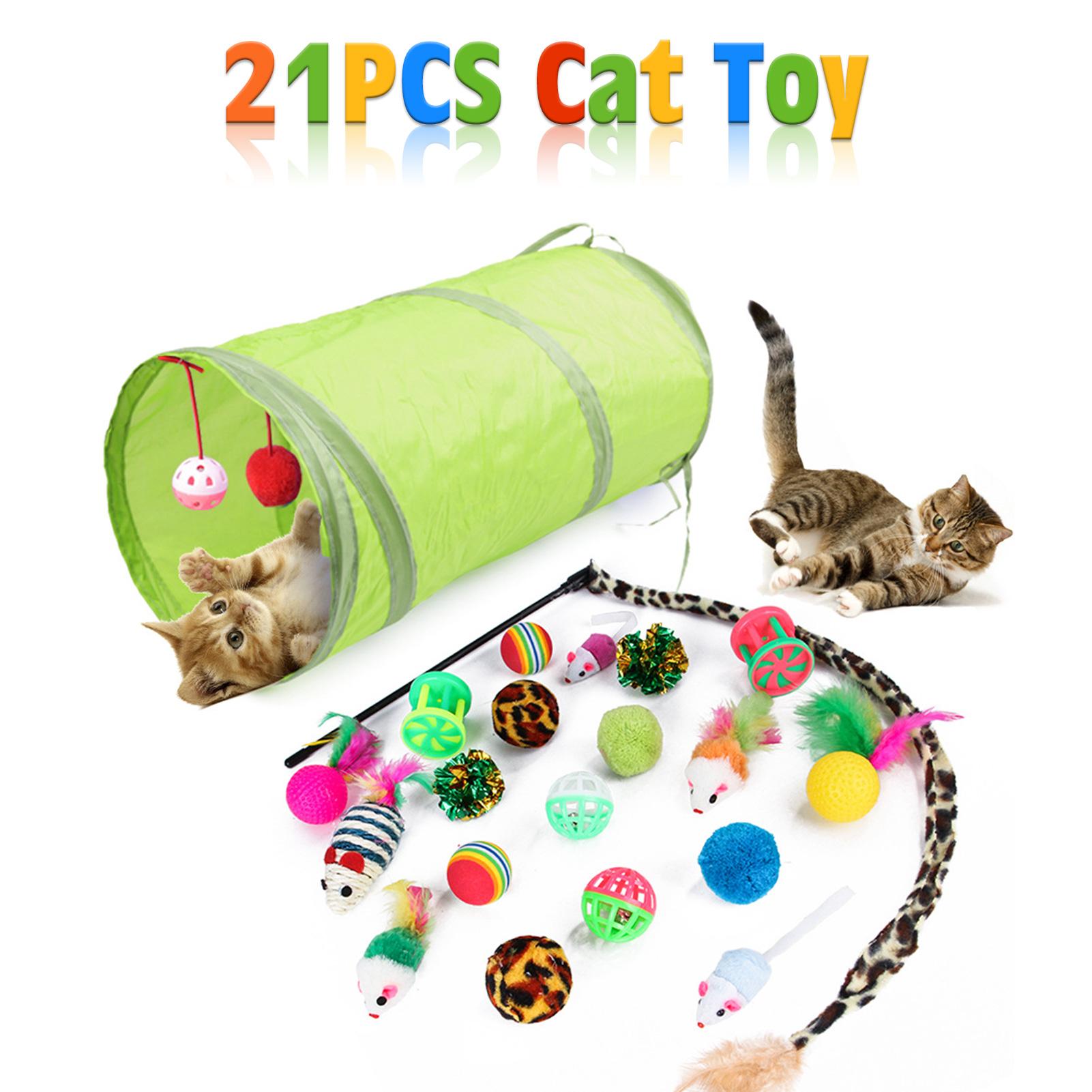 Bộ đồ chơi cho mèo siêu giá trị: Bộ đồ chơi 21 chiếc