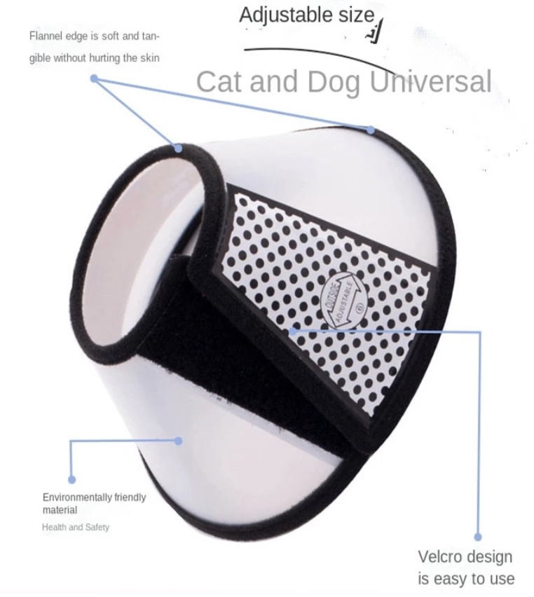 Vòng chống liếm và bảo vệ cho thú cưng -Genyo protective collar ( một cái, màu giao ngẫu nhiên )