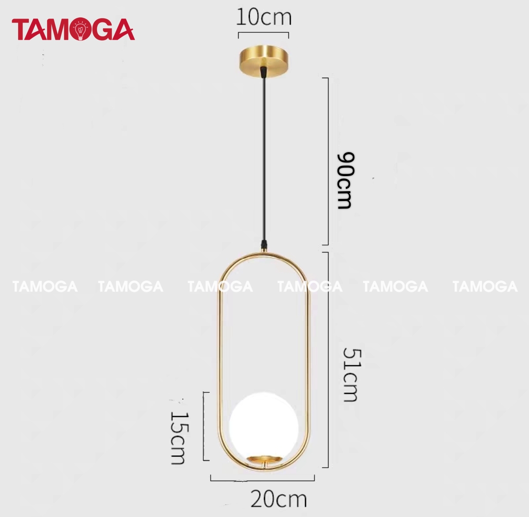 Đèn thả trang trí TAMOGA MUXIA 5009 hình elip